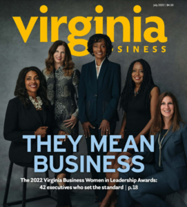Cover of Virginia Business Magazine, July 2022 Issue